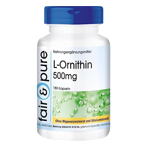 Fair & Pure® - L-Ornithin 500mg - 180 Kapseln - hochdosiert