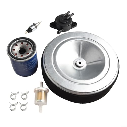 Eawfgtuw Luftfilter-Kit, Outdoor-Elektrogeräteteile, Gartengeräte-Wartung mit Ölfilter, Kraftstoffpumpe, Magnetklemmen, Ersatzteil-Set für Motor