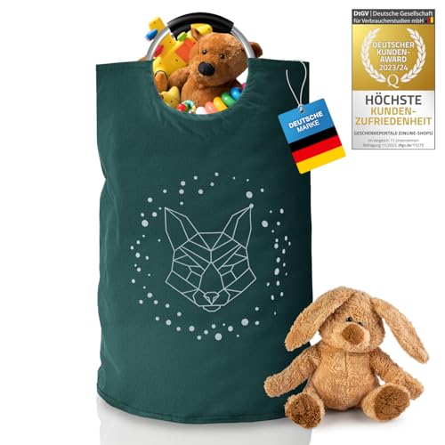 Dimono® Flaschensammler Pfandflaschen-Sammler; Recycling Pfandbehälter, Flaschenkorb & Spielzeugtaschen; Leergut-Korb, Spielzeugbeutel & Wäschekorb, Faltbarer Haushalts-Organizer uvm. (Spielzeug)