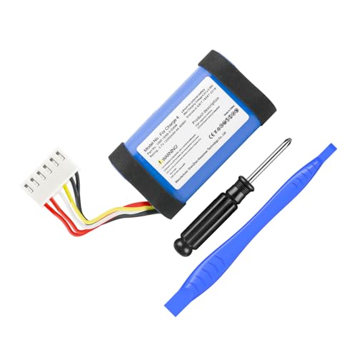 12000mAh Ersatzakku für JBL Charge 4, Charge 4BLK, Charge 4J, CHARGE4BLUAM，Passt zu Teilenummer 1INR19/66-3, ID998, IY1068 mit Installationswerkzeug (Nicht für Charge 4Q)
