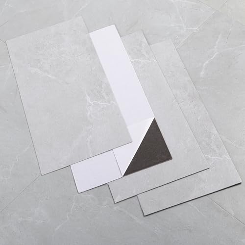Vinylboden Selbstklebend PVC Bodenbelag Selbstklebend Wasserdicht für Bad Flur Schlafzimmer Wohnzimmer 30 cm x 15 cm x 1,0 mm 10 Fliesen