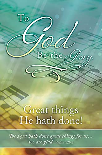 Bulletin-To God Be The Glory by Warner Press
