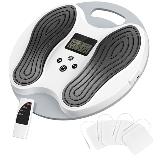 Durchblutungs-stimulator Beine,Wiederaufladbares EMS Fußmassagegerät,Elektrische Muskelstimulations-Fußmassagegerät mit 4 TENS-Elektrodenpads.EMS TENS Fussmassagegerät für Effektive Schmerzbehandlung