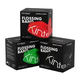 Kintex Flossingband Voodoo, 208 cm x 5 cm, Kompressionsband, Therapie, Beweglichkeit, Reha, Flossing, Flossband, Training, Regeneration (Schwarz)