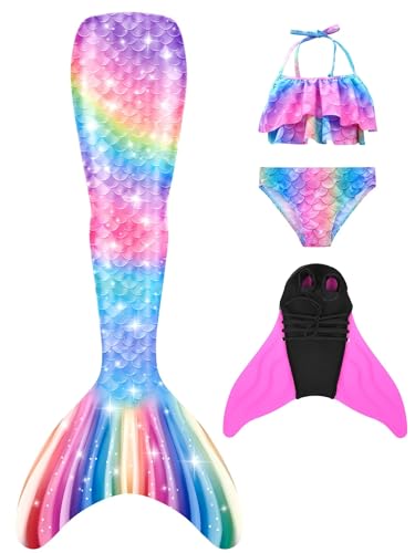 shepretty Fisch Tail Mädchen Fisch zum Schwimmen mit Bikini Sommer Cosplay,M9-D-130