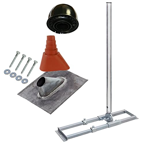 Premium X Profi X100-48K SAT Dach-Sparren-Halter mit Kabeldurchführung für Satelliten-Antenne Satellitenschüssel | Montage-Set für die Dachinstallation