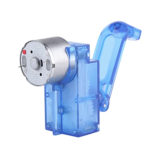 TICFOX Handkurbelgenerator Kit, Handkurbelgetriebener Stromgenerator, 3V-6V Handkurbel Angetriebener Stromgenerator Manuell Stromerzeuger Mechanische Notstromversorgung für Kinder und Erwachsene