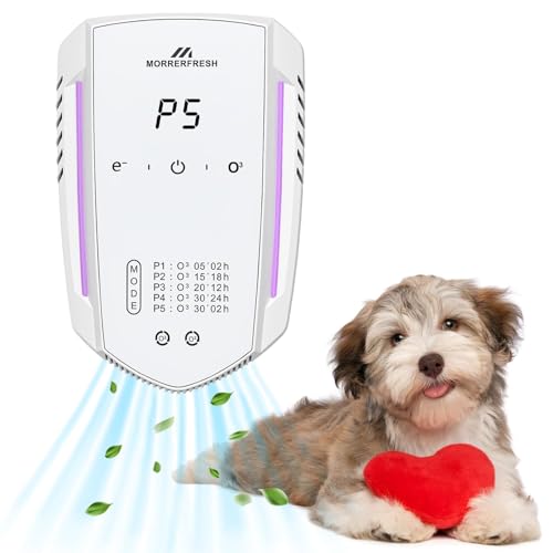 Morrerfresh Geruchsvernichter für Zuhause und Katzentoilette, Hundedesodorierer, Poof Odor Eliminator, Haustierfreundlich, Lufterfrischer, Ozon-Geruchsentfernung (Katze, Unparfümiert)