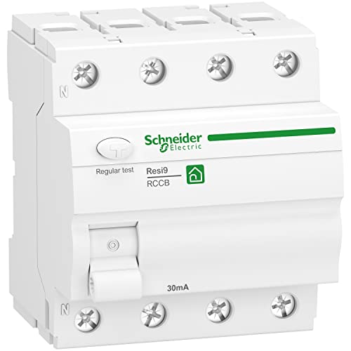 Schneider Electric Fehlerstromschutzschalter RESI9 4P 40A 30MA TYP A, R9R22440