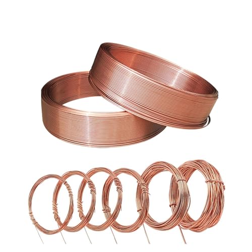 tianwandong 10–1 m reiner Kupferdraht, T2-Kupferspule, leitfähiger Kupferdraht, superfeiner Kupferdraht, blanke Leitung, 0,5 0,8 1,0 1,5 2,0 2,5 3,0 mm(1.0mm)