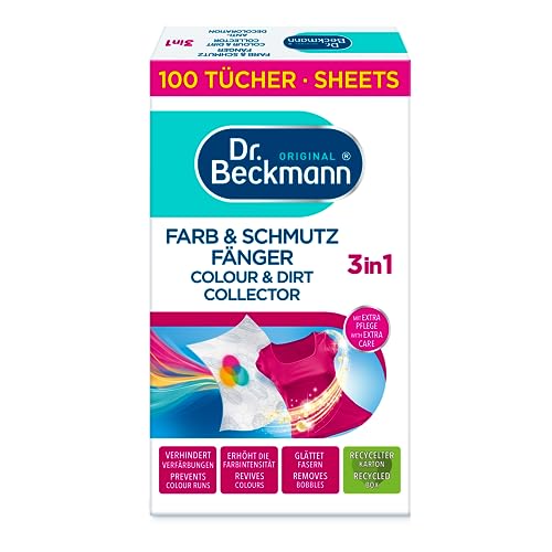 Dr. Beckmann Farb & Schmutzfänger Advanced| langanhaltender Farbschutz| mit Mikrofaser und Farbfangmolekülen für Farbbrillanz | 100 Tücher