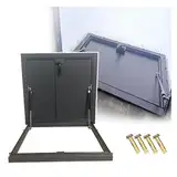 20 22 24 26 28 30 32 34 36 38 40 Zoll Dachzugangsdeckel Mit Dichtung, Wetterfeste Metalldachluke, 90-Grad-Drehverriegelungsgriff, Anpassbare Größe(32"x36"/81x91cm)