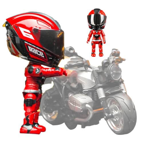 Verwandelnde Motorradpuppe, Motorrad-Actionfigur - Motorradmodell-verwandelnde Puppe | -Q-Version-Sammelfiguren, Motorradfahrer-Transformationsspielzeug mit beweglichen Gelenken