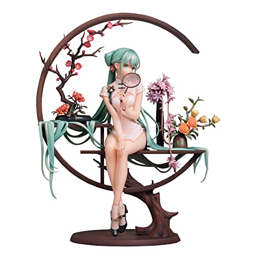 Tongyundacheng Miku Cheongsam Love Sailor Figur, Pink PVC Statue, Anime Dekoration, Miku Hatsune Sammlerstück, 25 cm
