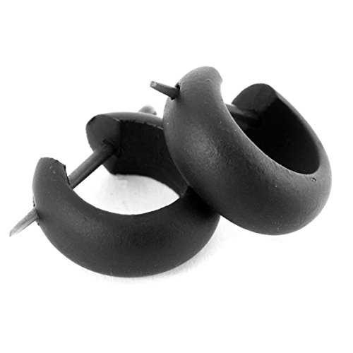ISLAND PIERCINGS - Creolen aus Holz, Piercing Design, Handarbeit ER229, Holz