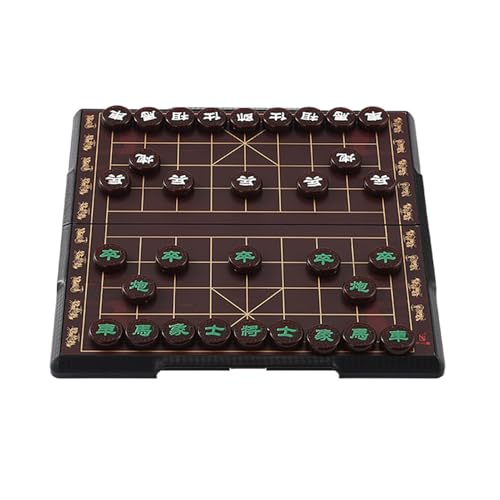 Chinesisches Schachspiel mit Klappbrett und magnetischen Figuren, tragbare Strategiespiele, Klassische pädagogische Brettspiele, Xiangqi for 2 Spieler(3cm/1.2in)