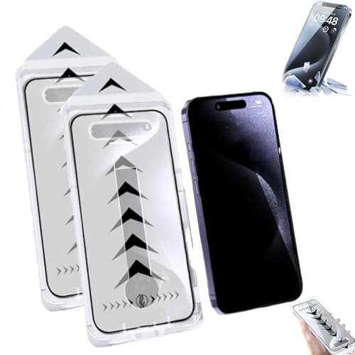 Generisch Evotech Silk Screen Dust-free Room Tempered Film, Stof- En Bubbelvrije Screen Protector - for iPhone, for iPhone16/15/14/13/12/11Pro Max (2pcs Privacy,for iPhone 12Pro)