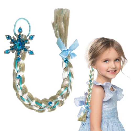 Mädchen Perücken Haarteil, Haarreif Zopf, Langhaar Perücke Zöpfe für Mädchen, kinder perücken für mädchen, Kindergeburtstagsparty Geschenke und Cosplay