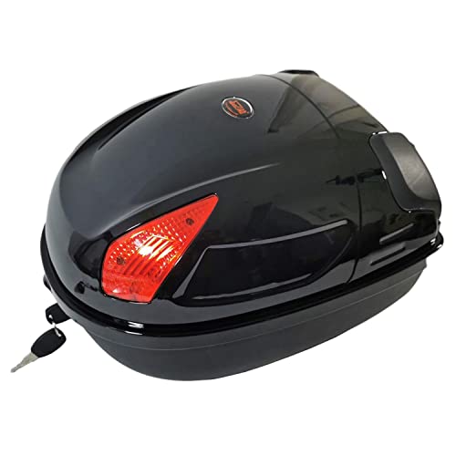 Red Loon Fahrradbox für Gepäckträger | Fahrrad Topcase | Fahrradkoffer abschließbar | Helmkoffer | Gepäckträger Koffer | 17 Ltr | Helmbox | Fahrradgepäckträger Box