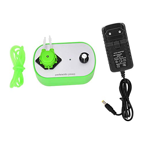 Peristaltische Pumpe, 19-120 ml/min chlauchpumpe Dosierpumpe Peristaltische Flüssigkeitspumpe Dosierpumpe mit einstellbarer Geschwindigkeit, 100-240 V EU-Stecker