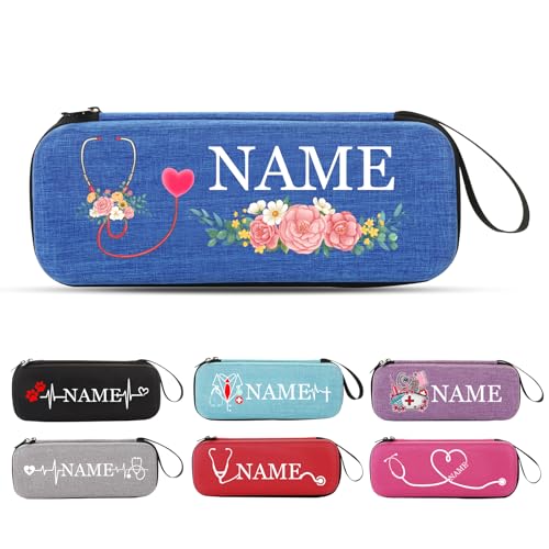 Customized Stethoskop Box - Personalisierte Aufbewahrungsbox für Stethoskope mit Namen und Muster, Multi-Pocket-Aufbewahrungstasche - Einzigartiges Geschenk