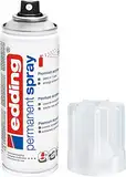 edding 5200 Permanentspray Klarlack - transparent glänzend - 200 ml - Acryllack für ein glänzendes Finish - zum Fixieren und Schützen der Lackierung - Klarlack Spray