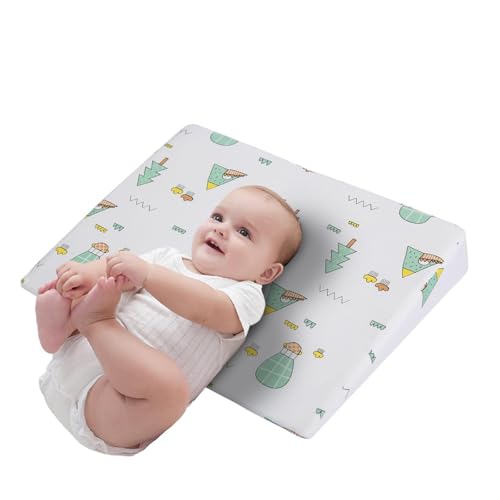 Keilkissen Reflux Kissen Anti-Kolik Inclined Kissen Keil Kissen für Bett, Memory-Schaum Kopfkissen, Schwangerschaft Bauch Unterstützung Kissen, Anti-Reflux Kissen Stillkissen Dreiecke Ramp Pad (C4)