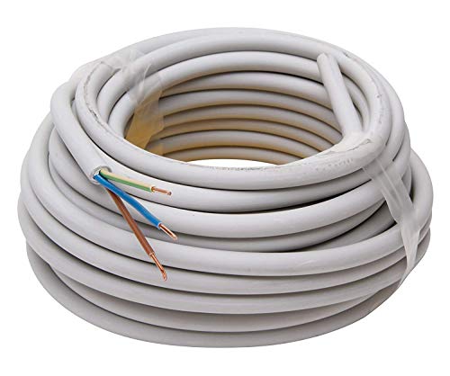 Kopp 150810841 Mantel-Leitung NYM-J, 3 x 1.5 mm², 10 m, grau