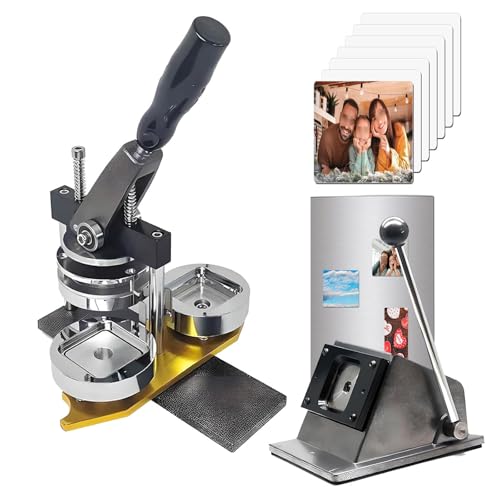 aromaoveite Professionelles DIY-Magnetpressen-Set: 5 X 5 cm Magnetpresse Mit Präzisions-Papierschneider, 100 Zubehörteilen, Ergonomischem Griff