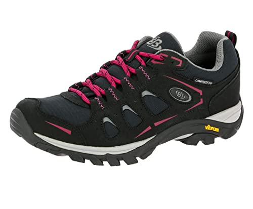 Brütting MOUNT FRAKES LOW Damen Trekking- & Wanderhalbschuhe, Schwarz/ Pink, 38 EU
