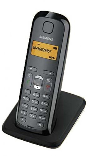 Gigaset AS28H / AS28 H1 / AS 28H Farbe SCHWARZ - Zusatzmobilteil mit Ladeschale für AS280 u. AS285
