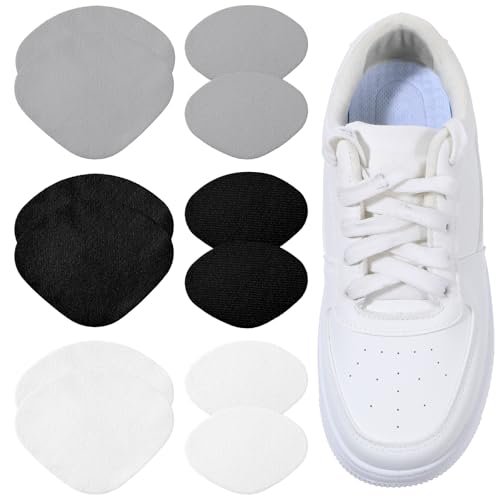 Apausvcm 6 Paar Schuhe Ferse Reparatur,Leder Sneaker Reparatur Patch,Selbstklebende Fersenschutz,Fersenpolster Schuhe Reparatur,Schuhabsatz Reparatur,Schuhloch-Verhinderungs-Patch,für Meiste Schuhtype
