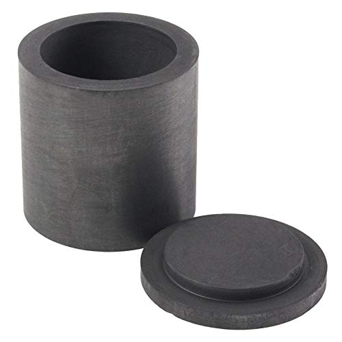 Schmelztiegel 40 X 40 Mm Graphit-Tiegel Mit Abdeckung, 40 X 40 Mm Graphit-Tiegel Zum Schmelzen Von Schmuck, Werkzeug, Graphitguss, Schmelzbarform