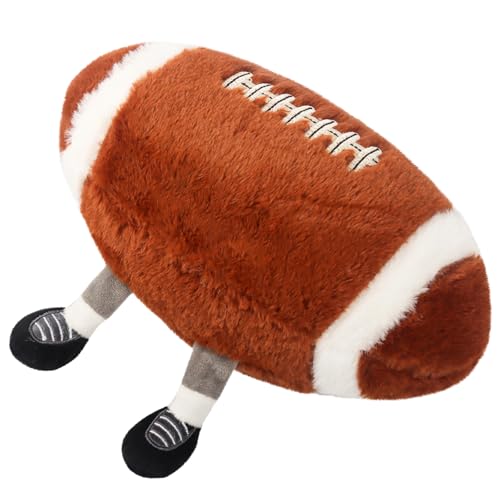 Quahzify Rugby Plüschpuppen, 33cm Rugby Ball Plüschkissen Spielzeug, Cartoon Rugby Plush Doll, Fußball Kuscheltiere Plüschtiere Geschenke