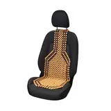 Carpoint Holzkugel-sitzauflage Classic 126 x 39cm, braun