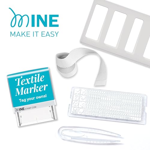 Mine Stamp Stempel für Kleidung und Bücher | Kompakter personalisierter Kleidungsmarker für Erwachsene und Kinder | Personalisierter Namensstempel für Kinderkleidung
