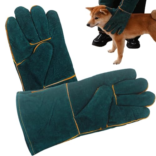 Handhäute mit Tierhandhabungen - bissbeständige Handschuhe, Haustierpflegehandschuh | Schutz des Schutzes für Schutzstraining, Hochleistungssicherheitsausrüstung für Hundekatze Bird Reptile Echsenpapa