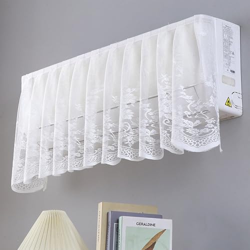 Elegante Spitze besticktes Design Anti-Direkt-Blas-Klimaanlage Abdeckungen Tuch Wand-staubfeste Gehäuse