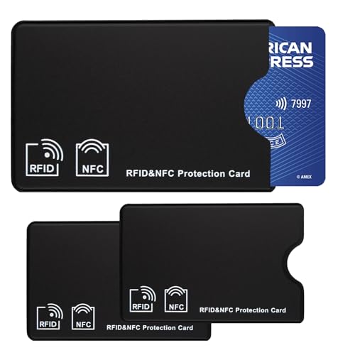 EC Karten Schutzhülle 3 Stück,NFC Schutzhülle EC Karte,NFC Blocker Kartenhülle,Bankkarten Schutzhülle,Kreditkarten Schutzhülle,RFID Schutzhülle,für Kreditkarte,Personalausweis,EC Karte,Bank Karte