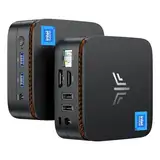 NiPoGi E1 Mini PC Intel Twin Lake N150(Aufgerüstet N100) Unterstützt W-11 Pro 16 GB RAM 256 GB M.2 SSD, Desktop PC Mini Computer 4K@60HZ UHD Dual Display HDMI+DP 1.4/Dual Bande WiFi/BT4.2/RJ45/VESA