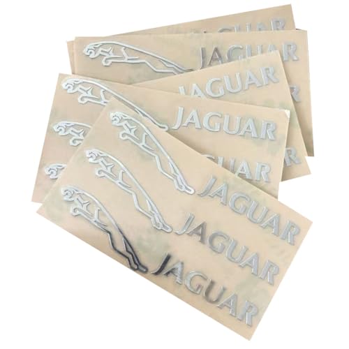 Metall Auto Emblem Aufkleber für Jaguar F-Pace 2016–2025,Innenraum Logo Badge Metallische Autoaufkleber Zubehör,8 PCS