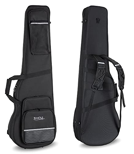 ROCKTILE Leichtkoffer für E-Bass (Lightcase für E-Bass, reiß- und wasserfestes Außengewebe, hochwertige Thermopolsterung, Innenmaße maximal (LxBxT): 120 x 35 x 7,5 cm)