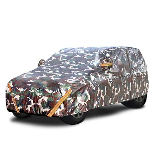 Vollständige Autoabdeckung Kompatibel Mit Isuzu Elf 2021-2024, wasserdichte Winddichte Plane Für Den Außenbereich(Camouflage)