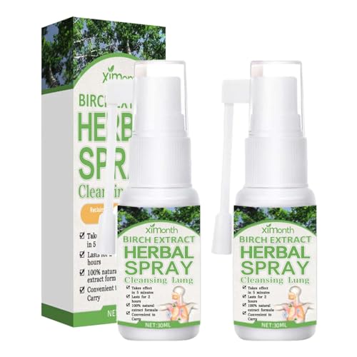 2 StüCk Lungenreinigungsspray Lungenreinigung Spray Herbal Spray Herbal Lung Spray KräUterlungenreinigungs- Und Reparaturspray Herbal Lung And Breath KräUterlungenreinigungsspray
