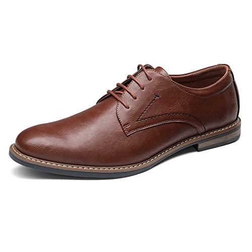 Bruno Marc Herren Anzugschuhe Klassischer Business Schnürhalbschuhe Derby Oxfords Hochzeit Schuhe,Size 44,Braun,SBOX2215M-E