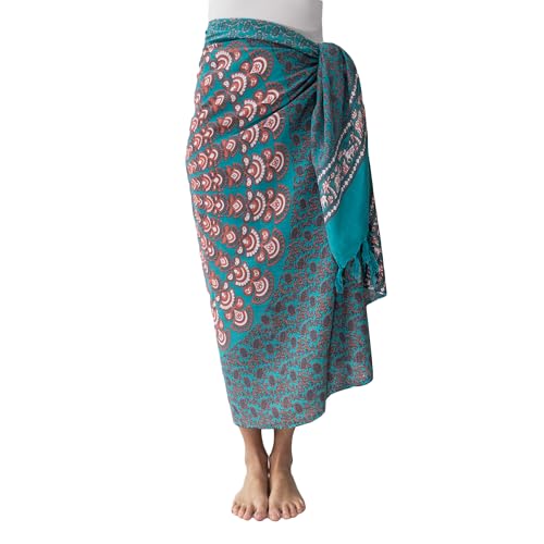 Mienloco Damen Strandtuch Sarong Schal Wickel Pareo Halstuch Schutztuch (SB_A)