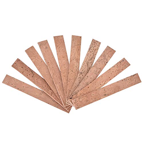 Jadeshay Klarinette Kork, 10 Stücke Klarinettekorken, Klarinette Joint Korken, Kork fur Klarinette, Klarinette Neck Joint Kork Blatt Instrument Reparatur Zubehör