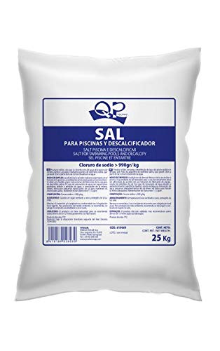 QP-Produkte, Entkalker, Salz für Pools, Reinigung von Wasser, 25 kg Sack