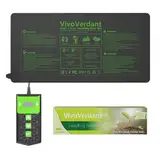 VivoVerdant Heizmatte für Pflanzen, mit Thermostat und Timer-Funktion für die Keimung von Setzlingen und als Heizmatte für Haustiere, Zuchtheizmatte und Amphibien-Haustiermatte., 54x27cm, 27w