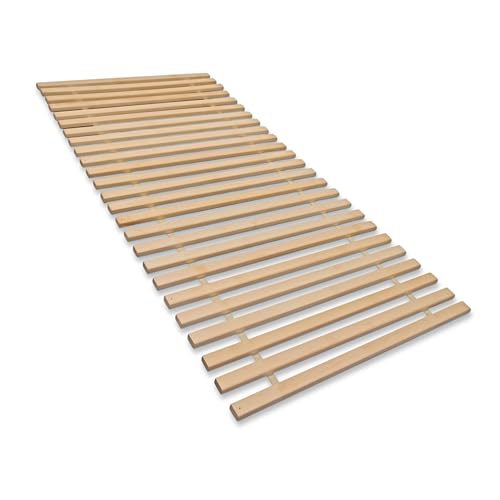 Madera Rollrost XXL mit 23 extra stabilen Leisten aus massiven Buchenholz, belastbar bis ca. 280 kg Größe 160 x 200 cm